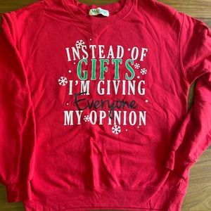Holiday sweatshirt size medium